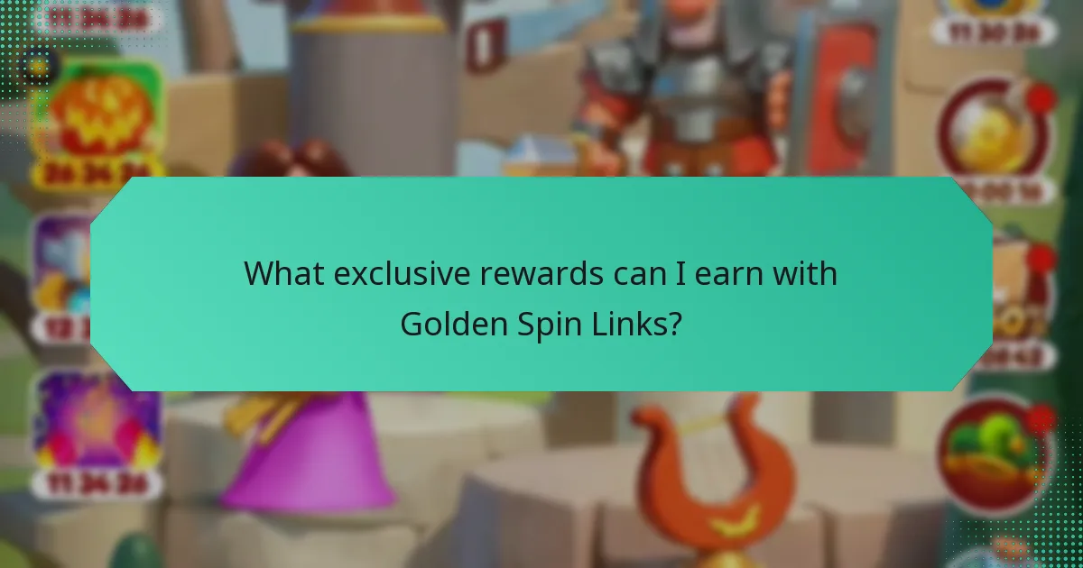 What exclusive rewards can I earn with Golden Spin Links?