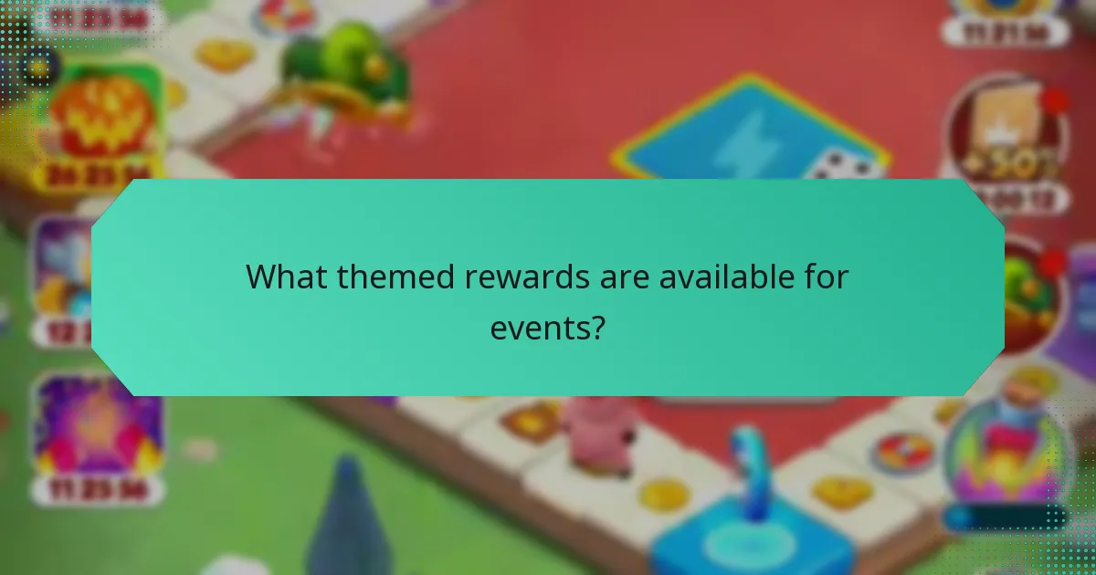 What themed rewards are available for events?